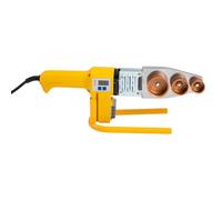 Soldadora de tubos 1000W Aluminio | Soldadora de manguitos 20-63mm PPR/PE/PP | Herramienta profesional con pantalla digital 0-320°C | Doble disipación de calor | 6 boquillas + maletín de acero | para