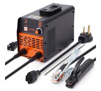 Soldadora de varilla VEVOR de 220 V, máquina de soldadura TIG de arco/elevación de 200 A con pantalla LED grande, máquina de soldadura de varilla portátil 2 en 1 con arranque en caliente Arc Force Ant