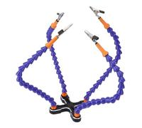 Soldadura de manos de ayuda, 4 manos de ayuda flexible Herramienta de soldadura de tercera mano para reparación electrónica Modelado de artesanías de joyería de soldadura (black)