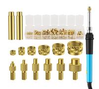 Soldering Set, soldadores de componentes profesionales on cabezas de latón, alta temperatura fijadores, kit conjunto con construcción rugosa, trabajo industrial para electrónica y