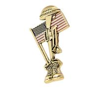 Soldier Styles - Insignia conmemorativa de soldado de metal con grabado fino, accesorio armado para hombres para coleccionistas y entusiastas, clásico broche conmemorativo armado con diseño robusto
