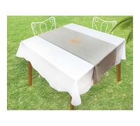 Soleil d'ocre 800692 Baguette Camino de Mesa Algodón Gris 40 x 140 x 1 cm