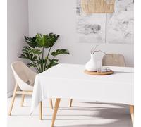 Soleil d'ocre, Alix Mantel Rectangular Antimanchas, Poliéster, Blanco, 160x270 cm