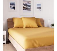 Soleil d'ocre Bajera ajustable de algodón, Amarillo, 140 x 190 cm