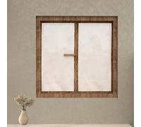 Soleil d'ocre Celia, Par de visillos, 45 x 90 cm, Blanco