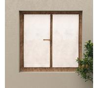 Soleil d'ocre Celia, Par de visillos, 60 x 120 cm, Blanco