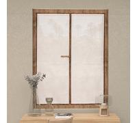 Soleil d'ocre Celia, Par de visillos, 60 x 160 cm, Blanco