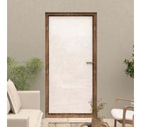 Soleil d'ocre Celia, Visillo para Ventana Francesa, 90 x 200 cm, Blanco
