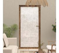 Soleil d'ocre Celia, Visillo para Ventana Francesa, 90 x 200 cm, Caqui