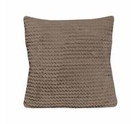 Soleil d'ocre Cocooning, Cojín, 45 x 45 cm, Gris Topo