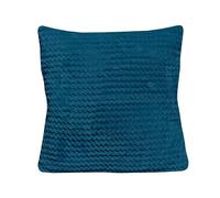 Soleil d'ocre, Cojín 45x45 cm COCOONING Azul petróleo