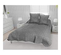 Soleil d'ocre Colcha boutis algodón 220 x 240 cm Arabesque con 2 Fundas de Almohada