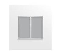 Soleil d'ocre Visillo para Ventana Dolly, Gris, 60 x 120 cm