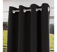 Soleil d'ocre, Eclipse Cortina 100% Opaco, PVC, Negro, 135x180 cm