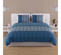 Soleil d'ocre ETHNO Set funda nórdica de algodón 57 hilos, Azul, 220 x 240 cm