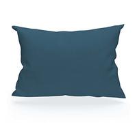 Soleil d'ocre, Funda de Almohada, Algodón 57 Hilos, Azul petróleo, 50 x 70 cm