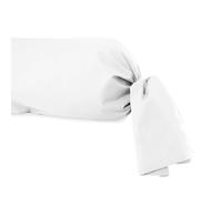 Soleil d'ocre, Funda de Almohada cilíndrica en polialgodón 45 x 185 cm Percale Blanco, Ideal Alquiler vacacional y