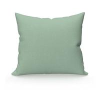 Soleil d'ocre Funda de almohada de algodón 57 hilos, Verde Agua, 63 x 63 cm