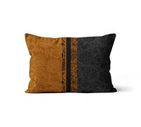 Soleil d'ocre Funda de cojín en Terciopelo 32 x 50 cm Velvet O02, par