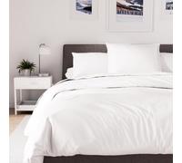 Soleil d'ocre, Funda para edredón en polialgodón 140 x 200 cm Percale Blanco, Ideal para Alquiler vacacional y hostelería
