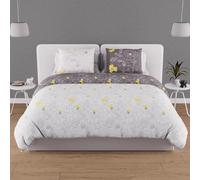 Soleil d'ocre Juego de Funda para edredón 240 x 220 cm Lisa Antracita 57 Hilos/ cm2, par
