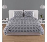 Soleil d'ocre, Juego de Funda para edredón en Algodón 57 Hilos 240 x 220 cm Esmeralda Azul Marino