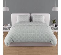 Soleil d'ocre, Juego de Funda para edredón en Algodón 57 Hilos 240 x 220 cm Esmeralda Verde