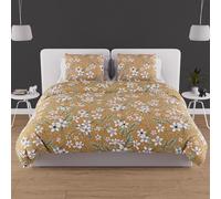 Soleil d'ocre, Juego de Funda para edredón en Algodón 57 Hilos 240 x 220 cm Manon Camel