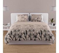 Soleil d'ocre TIGER Set funda nórdica de algodón 57 hilos, Beige (Crudo), 220 x 240 cm