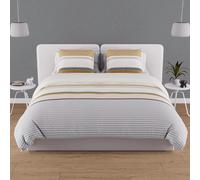 Soleil d'ocre, Juego de Funda para edredón en Algodón 57 Hilos 260 x 240 cm THALES Mostaza
