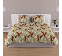 Soleil d'ocre TOGO Set funda nórdica algodón 57 hilos, Amarillo (Mostaza), 260 x 240 cm