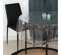 Soleil d'ocre Mantel Cristal, 300 Micras,Redondo, Transparente, Diamètre 180 cm