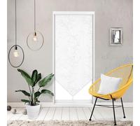 Soleil d'ocre, Osaka Visillo para Puerta Ventana, Poliéster, Blanco, 90x200 cm