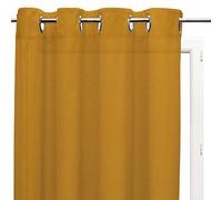 Soleil d'ocre, Panama Visillo de algodón con Ojales 135x250 cm Panama Algodón Amarillo