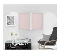 Soleil d'ocre, Par de visillos 60X90 cm Dolly Rosa
