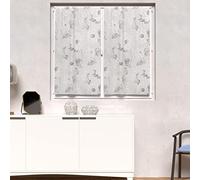 Soleil d'ocre Par de Visillos para Ventana Paola, Blanco, 70 x 120 cm