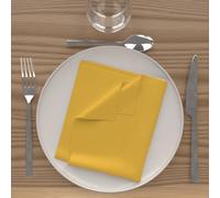 Soleil d'ocre Set de 3 Servilletas Alix, Amarillo (Radiante), 40 x 40 cm