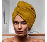 Soleil d'ocre, Toalla para el Pelo de algodón 24x62 cm Lagune Mostaza