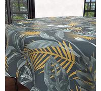Soleil d'ocre, Tropic Mantel Cuadrado Antimanchas Redondo, Poliéster, diámetro 180 cm