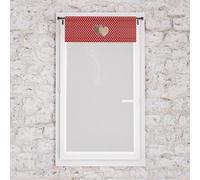 Soleil d'ocre, Visillo algodón Puro 45x90 cm Love Rojo