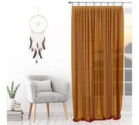Soleil d'ocre, Visillo con anillos 135X250 cm SPIRIT bronze