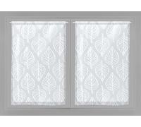 Soleil d'ocre Visillo para Puerta Ventana Maud, Blanco, 60 x 120 cm