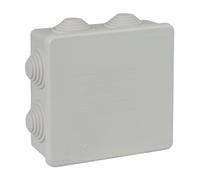 Solera® 100×100×45 mm IP55 Caja de derivación exterior estanca IK07 con conos • 615 • Gris • 1 unidad