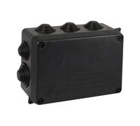 Solera® 153×110×65 mm IP55 Caja de derivación externa estanca IK08 con conos • 716N • Negro • 1 unidad