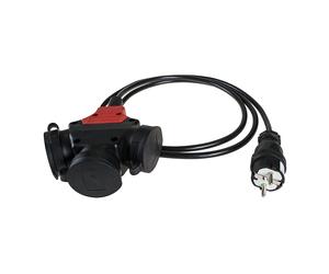 Solera 5586cob - prolongador con clavija bipolar con t lateral 16a y