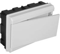Solera 688CB - Conjunto caja, tapa, marco y pta blanco para caja de distrib.De 277x188x55.Hasta 14 elem. Empotrar.