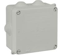 Solera 715 - Caja estanca con conos. IP55,IK 07. De 100x100x55.7 conos para tubos Ø máximo 25 (25M). Gris
