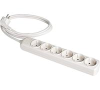 SOLERA 8016 - Regleta/Base múltiple de 6 enchufes, 1,5m, Color Blanco