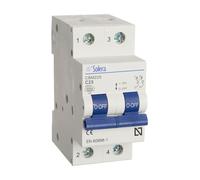 Solera® CBM225 Interruptor Magnetotérmico, C25, 2P, 2M, 6 kA, 25 A • 1 unidad