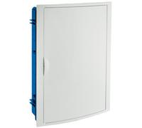 SOLERA - Cuadro eléctrico empotrar pladur 42 Elementos Marco Blanco y Puerta fumé 5260HGW 5260HGW